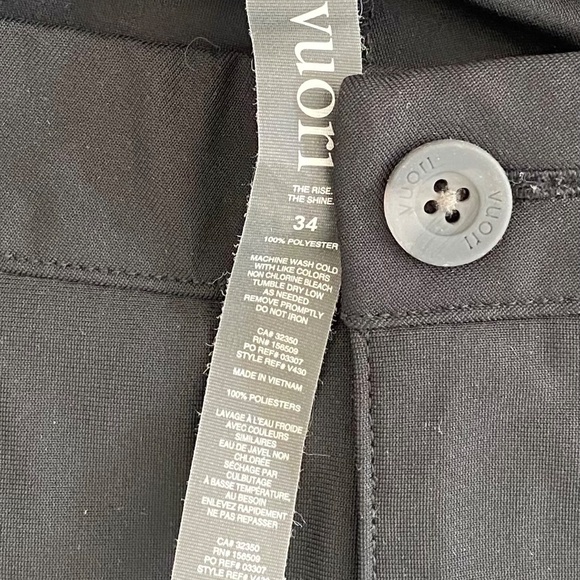 NWOT Vuori Black Meta Pant Classic Fit Size 34x32 - Picture 10 of 12
